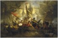 Hendrik Frans Schaefels Escena de batalla naval Batallas navales